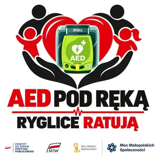 OSP Ryglice patronem projektu „AED pod ręką – Ryglice ratują!”. Trwa ankieta dla mieszkańców
