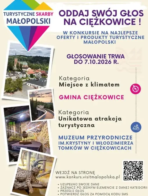 Ciężkowice walczą o tytuł Turystycznych Skarbów Małopolski – trwa głosowanie