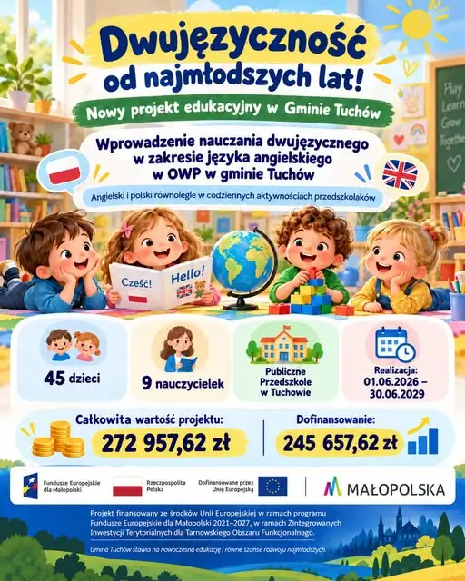 Tuchów stawia na dwujęzyczne przedszkolaki – nowy projekt edukacyjny