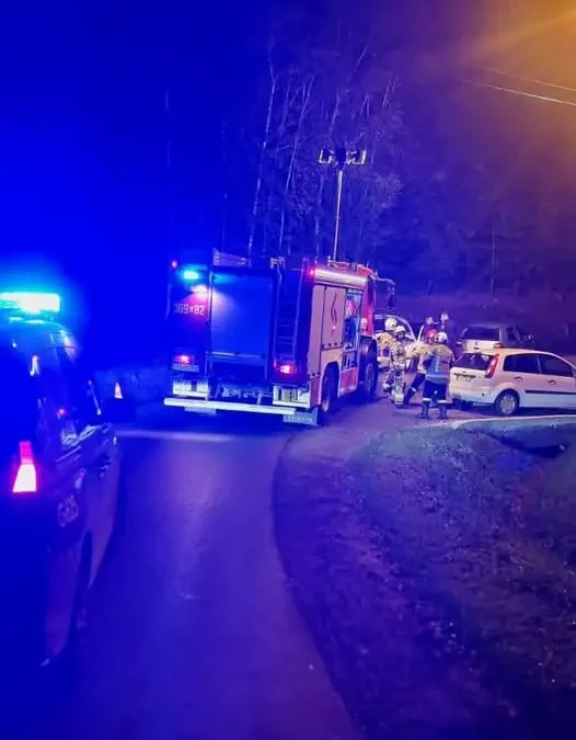 Kolizja dwóch aut w Bistuszowej. Interweniowały służby z Ryglic i Tarnowa