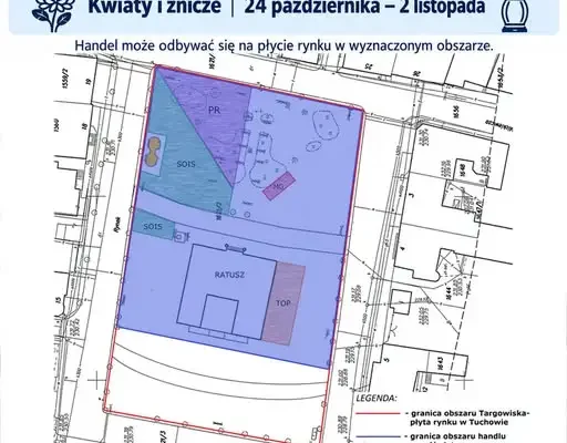 Handel kwiatami i zniczami na Rynku w Tuchowie – od 24 października