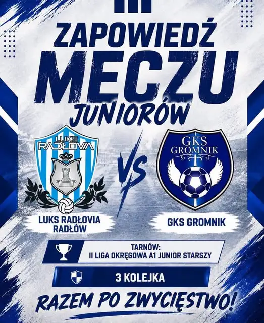 Juniorzy GKS Gromnik wracają na boisko – zaległy mecz w Radłowie