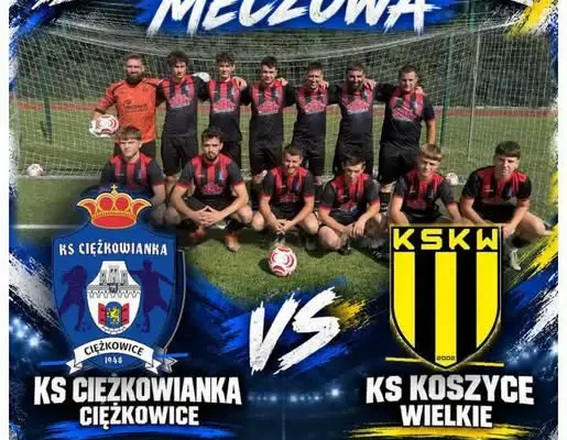 KS Ciężkowianka Ciężkowice zagra z KS Koszyce Wielkie w 10. kolejce Klasy A