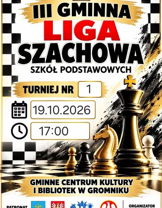III Gminna Liga Szachowa Szkół Podstawowych w Gromniku – rusza pierwszy turniej