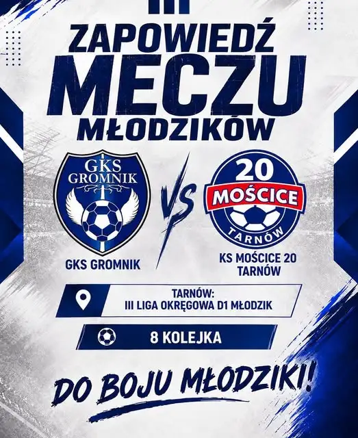 Młodzicy GKS Gromnik zagrają z liderem III Ligi Okręgowej