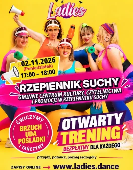 Rzepiennik Suchy: bezpłatny trening taneczny LADIES już 2 listopada