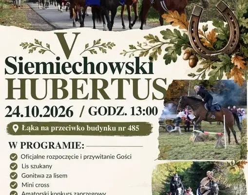 V Siemiechowski Hubertus – jesienne święto myślistwa już 24 października
