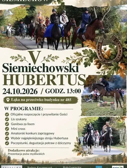 V Siemiechowski Hubertus – jesienne święto myślistwa już 24 października