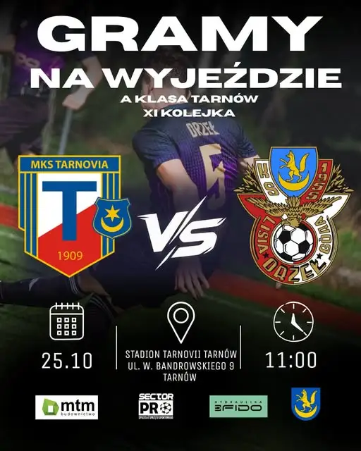 Orzeł Lisia Góra jedzie do Tarnowa po punkty w A-klasie