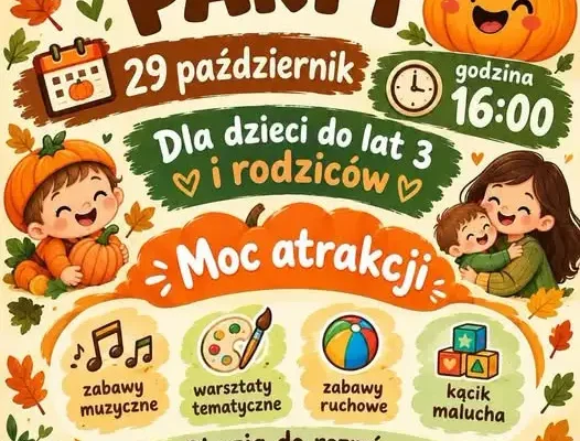 Dynia Party w żłobku „Rygluś” w Ryglicach – dzień otwarty już 29 października