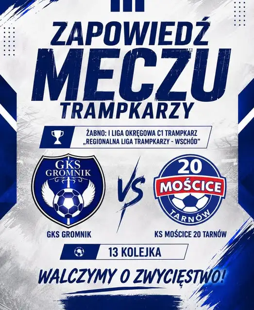 GKS Gromnik podejmie KS Mościce 20 Tarnów w 13. kolejce ligi trampkarzy