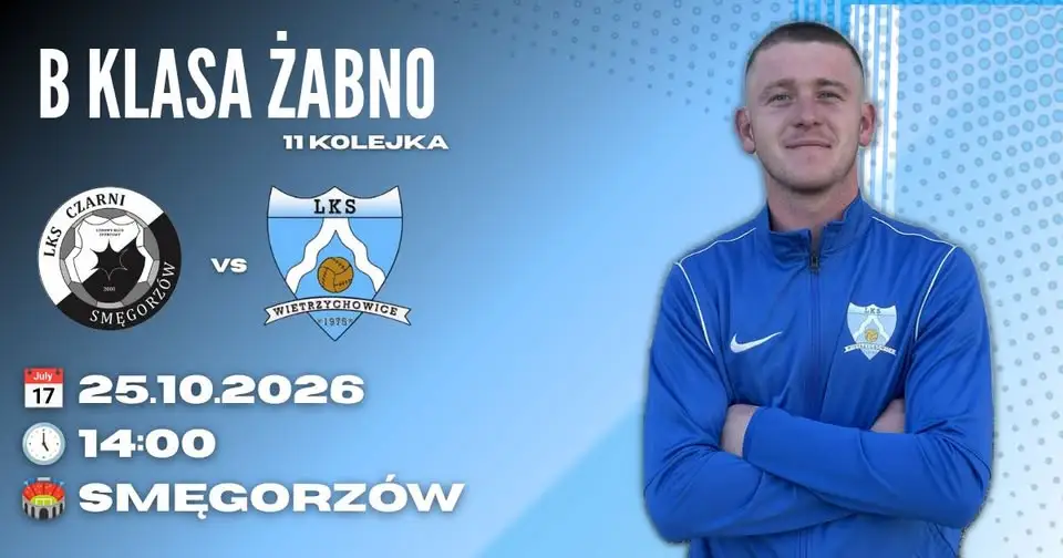 LKS Wietrzychowice zagra w niedzielę w Smęgorzowie z Czarnymi