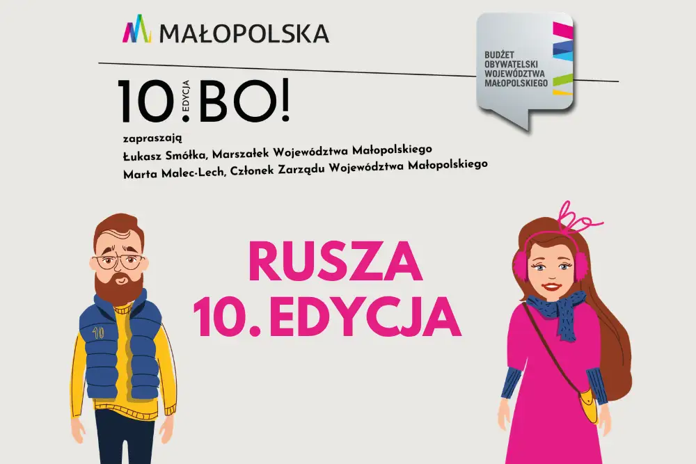 10. edycja Budżetu Obywatelskiego Małopolski: 16 mln zł do podziału