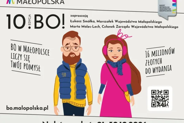 Budżet Obywatelski Małopolski: 16 mln zł czeka na pomysły mieszkańców