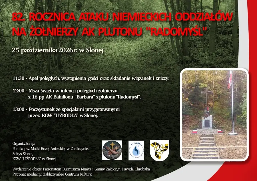 Słona: uroczystości patriotyczno-religijne upamiętnią żołnierzy AK